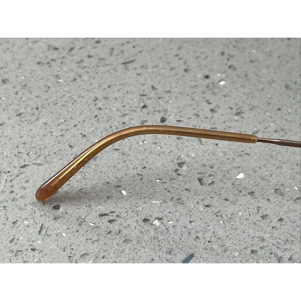 Luxottica LU 2257 T126 Eyeglasses Frames ONLY Brown half rim 53-18-135 Italy